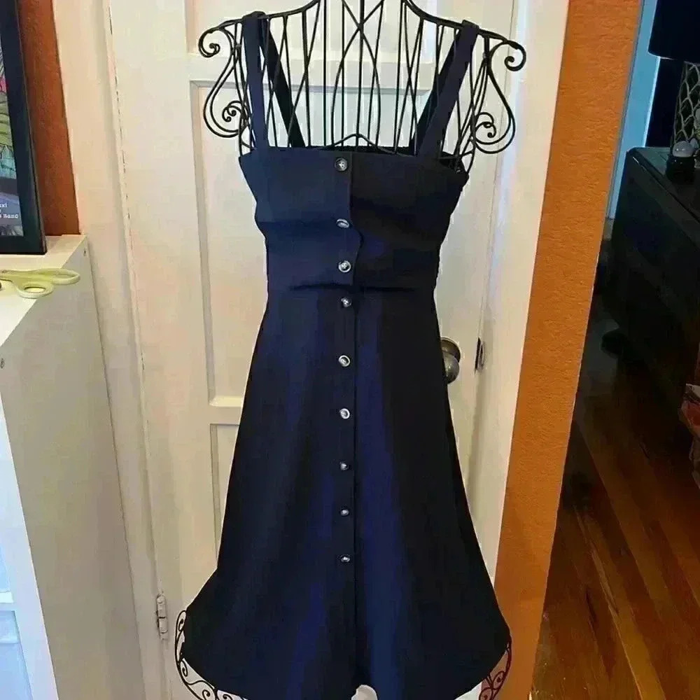 Gianni Bini Jenny Button Down Midi Dress-Sz XS